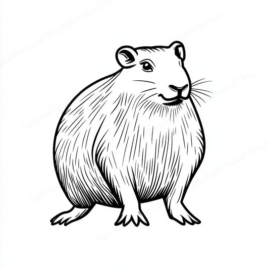 Capybara Vector Graphic preview