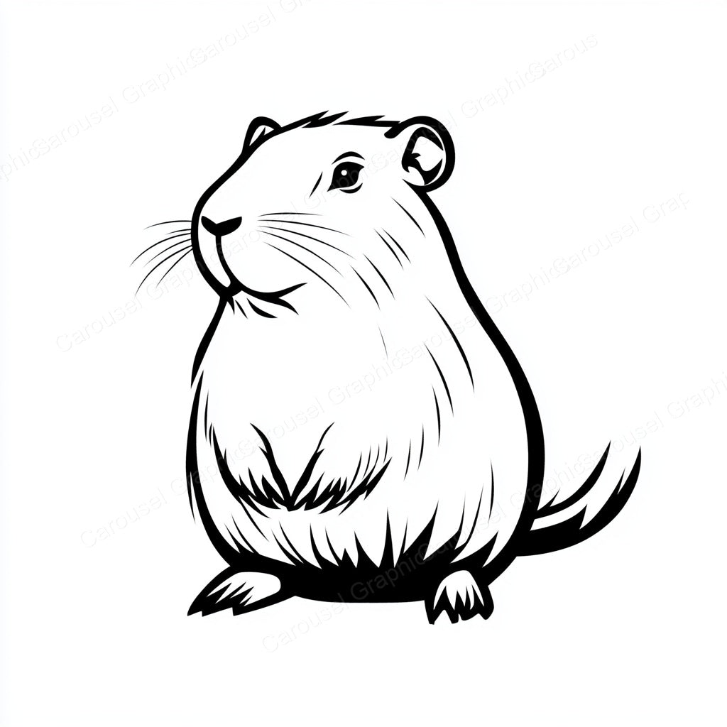 Capybara Vector Graphic preview