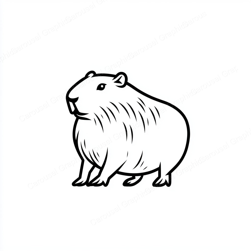 Capybara Vector Graphic preview