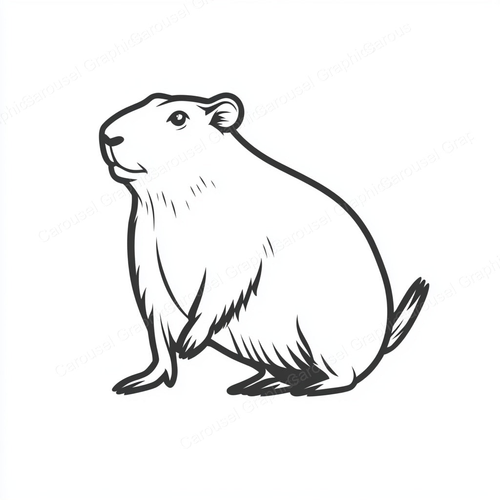 Capybara Vector Graphic preview