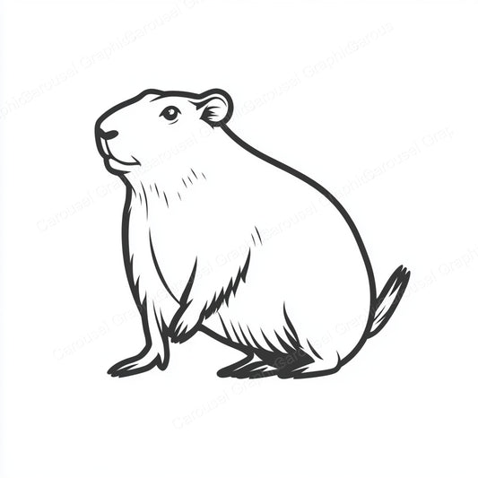 Capybara Vector Graphic preview