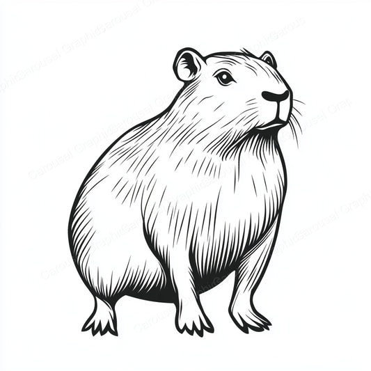 Capybara Vector Graphic preview