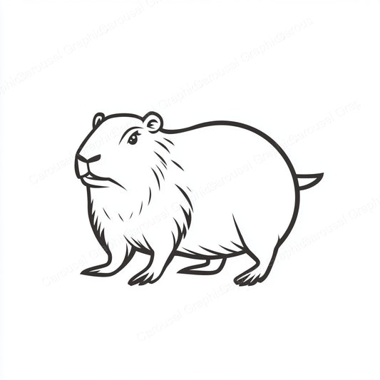 Capybara Vector Graphic preview