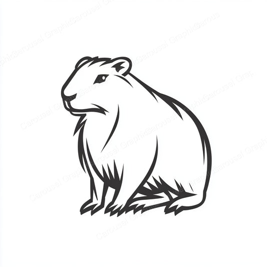 Capybara Vector Graphic preview