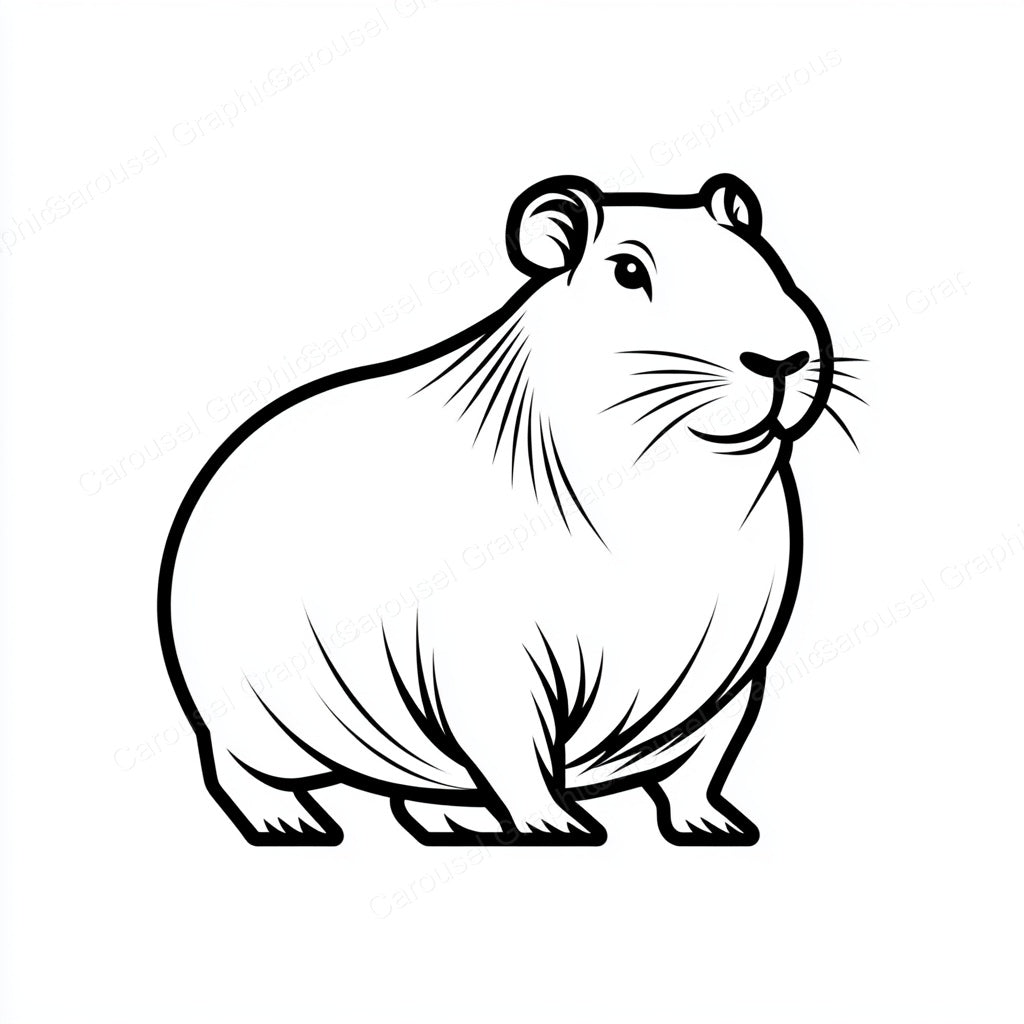 Capybara Vector Graphic preview