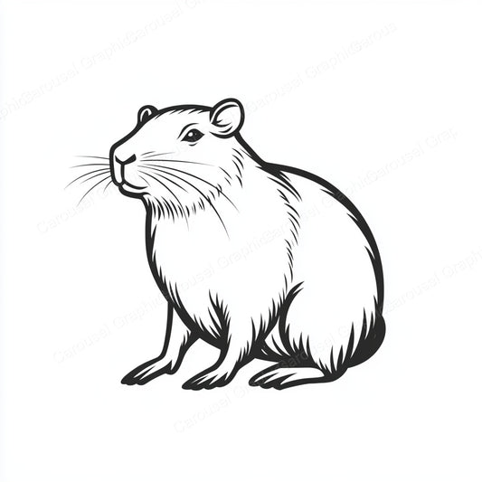 Capybara Vector Graphic preview