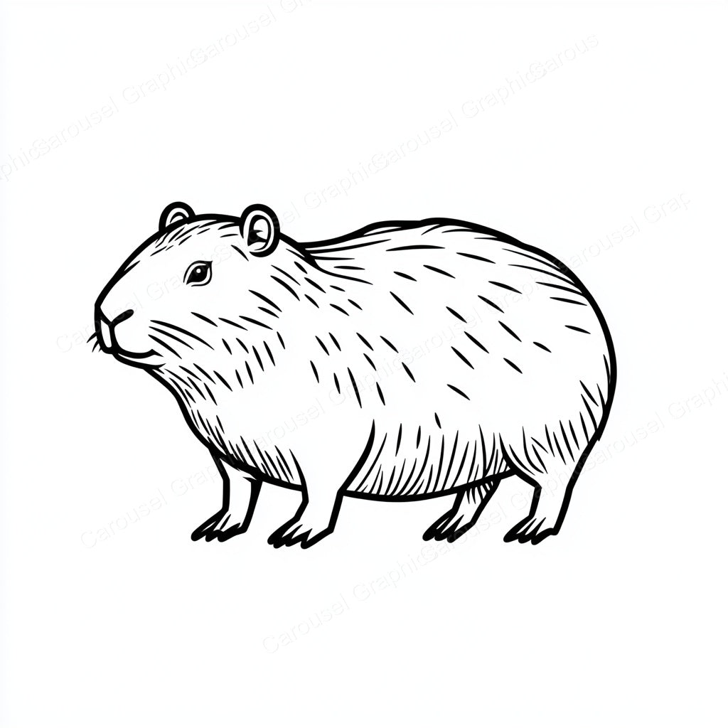 Capybara Vector Graphic preview