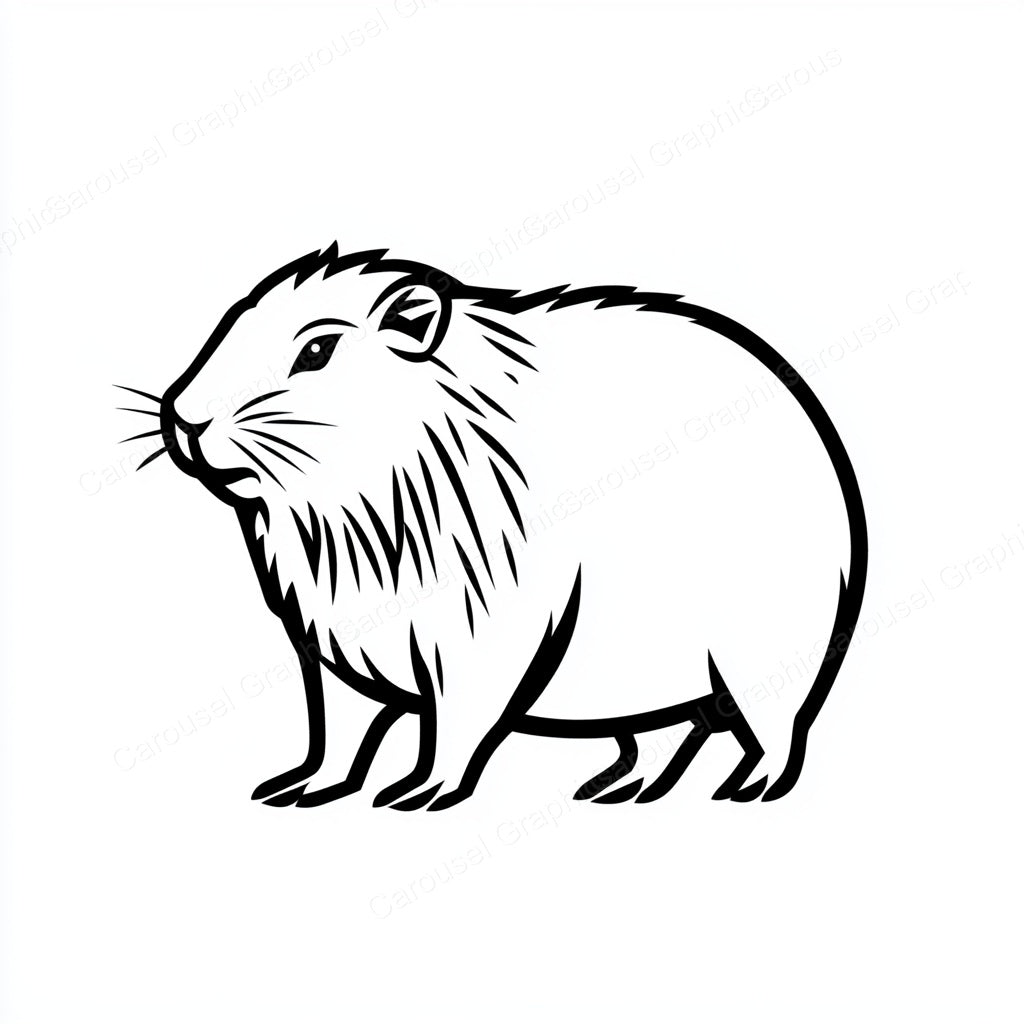 Capybara Vector Graphic preview