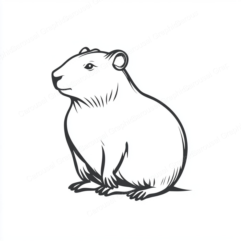 Capybara Vector Graphic preview