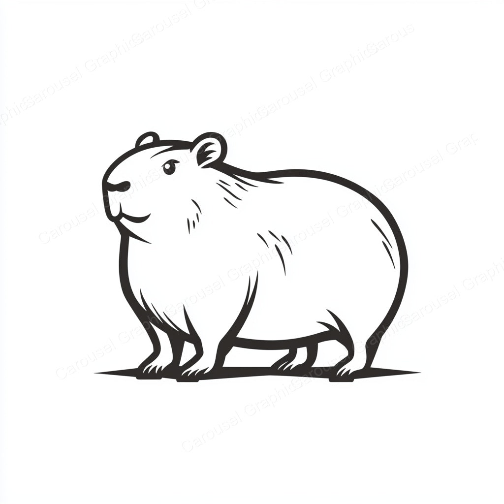 Capybara Vector Graphic preview