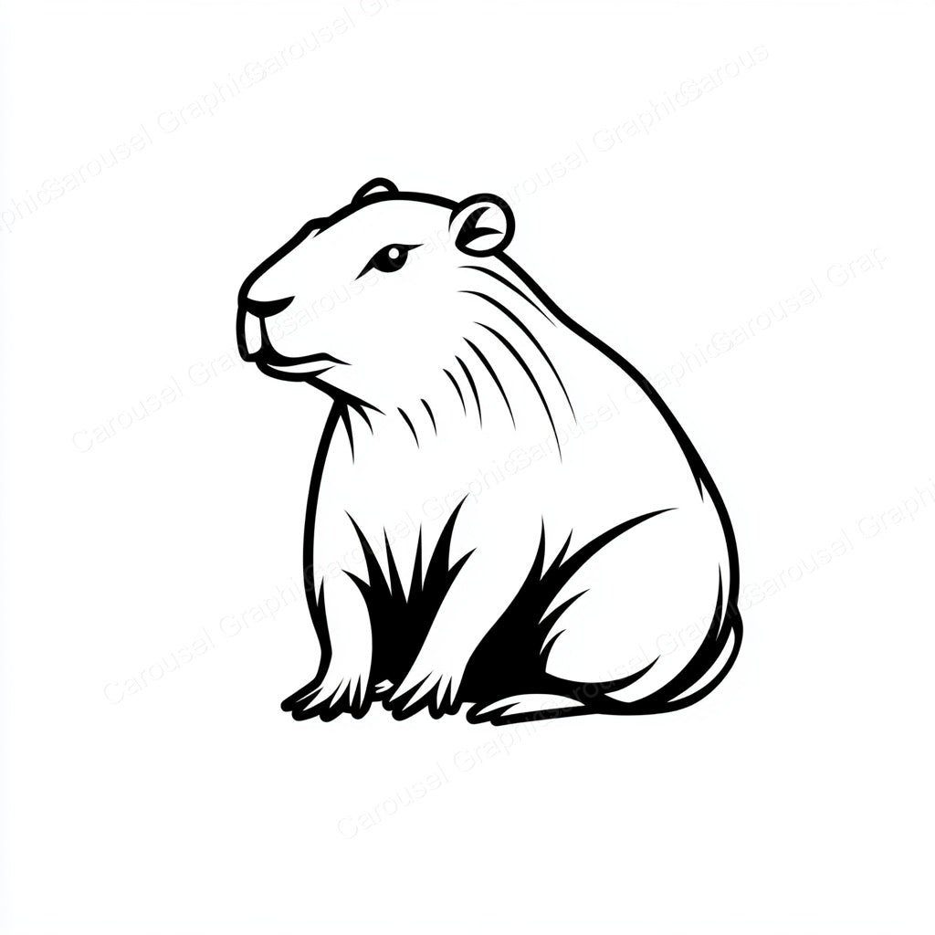 Capybara Vector Graphic preview