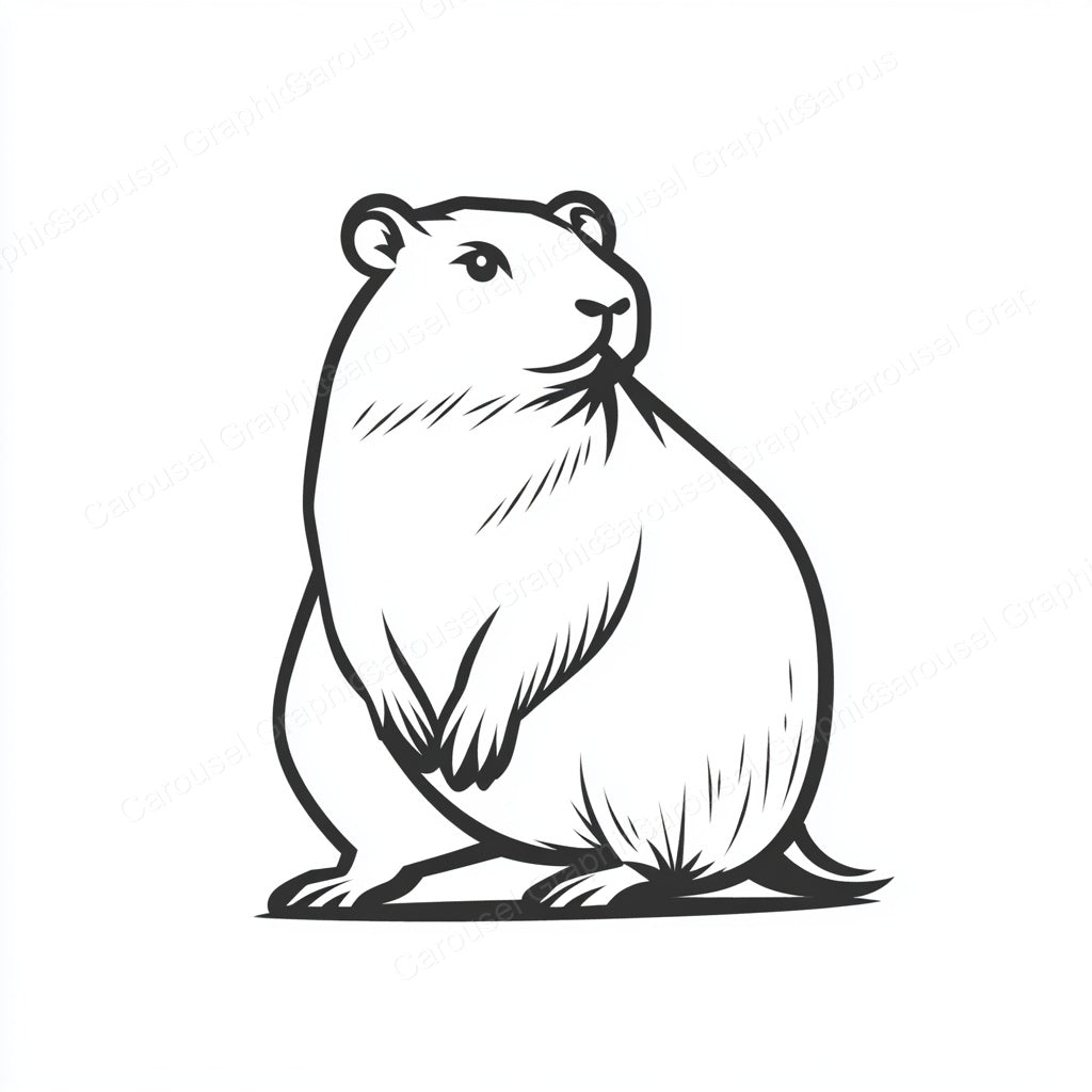 Capybara Vector Graphic preview
