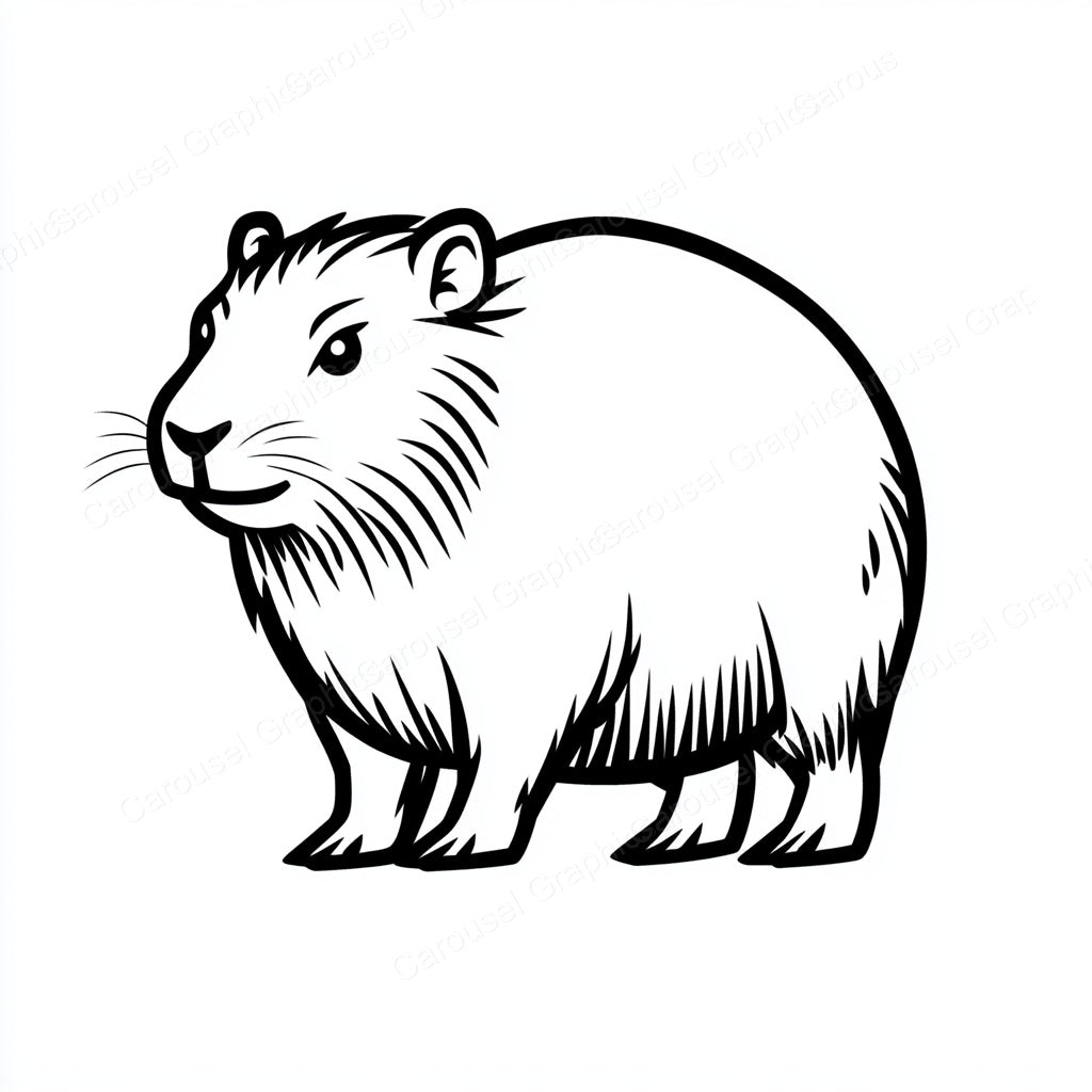 Capybara Vector Graphic preview