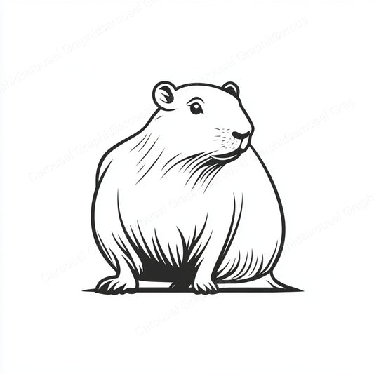 Capybara Vector Graphic preview