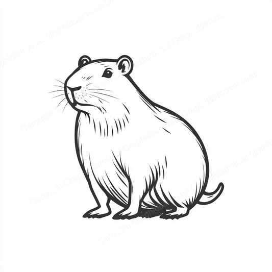 Capybara Vector Graphic preview