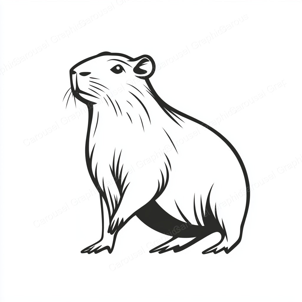 Capybara Vector Graphic preview