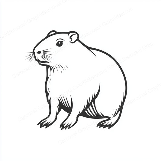 Capybara Vector Graphic preview