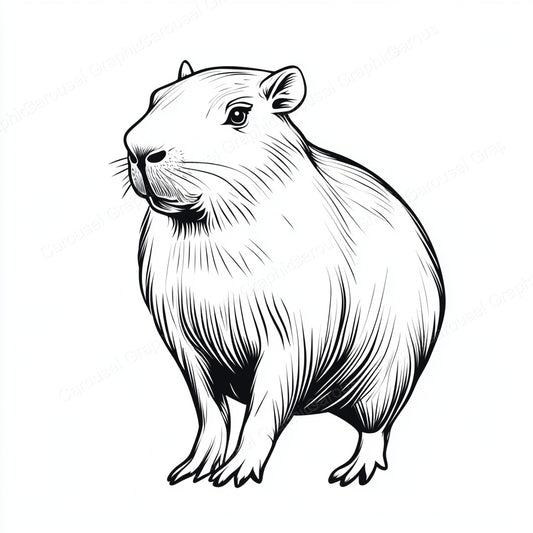 Capybara Vector Graphic preview