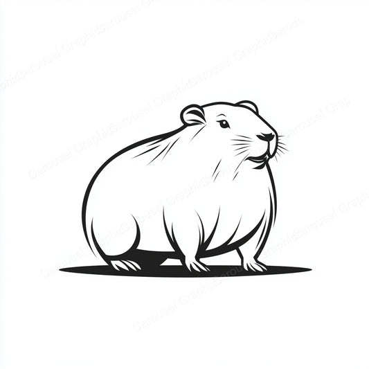 Capybara Vector Graphic preview