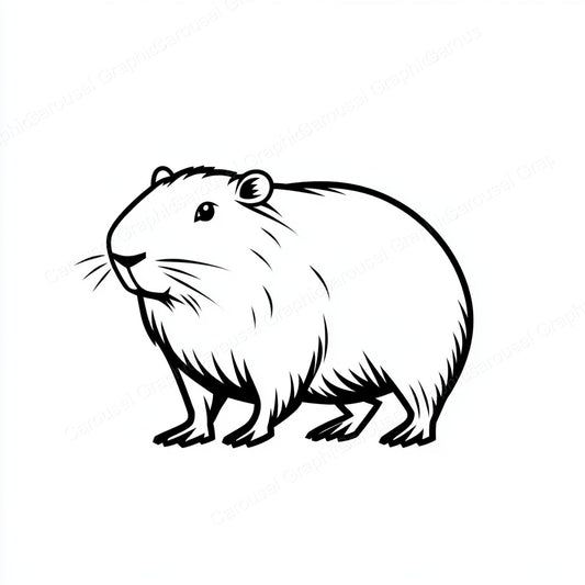 Capybara Vector Graphic preview