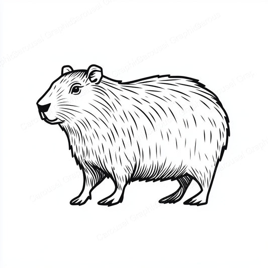 Capybara Vector Graphic preview