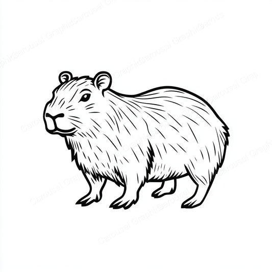 Capybara Vector Graphic preview
