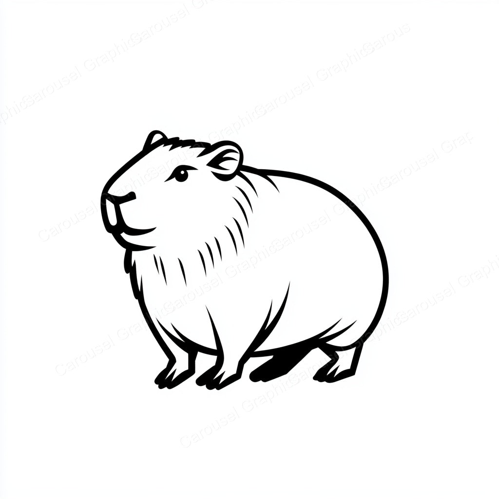 Capybara Vector Graphic preview