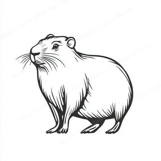 Capybara Vector Graphic preview