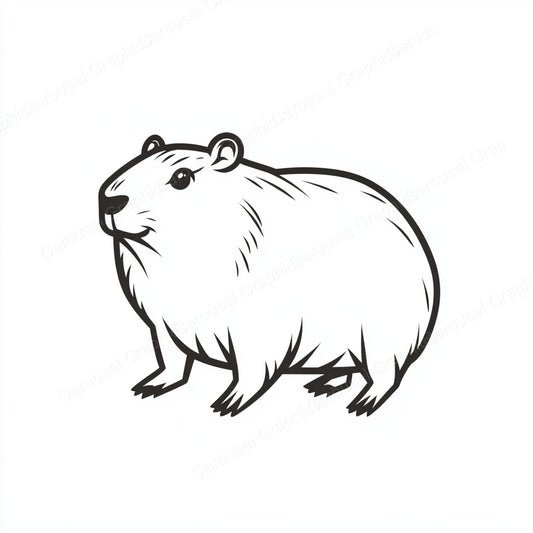 Capybara Vector Graphic preview