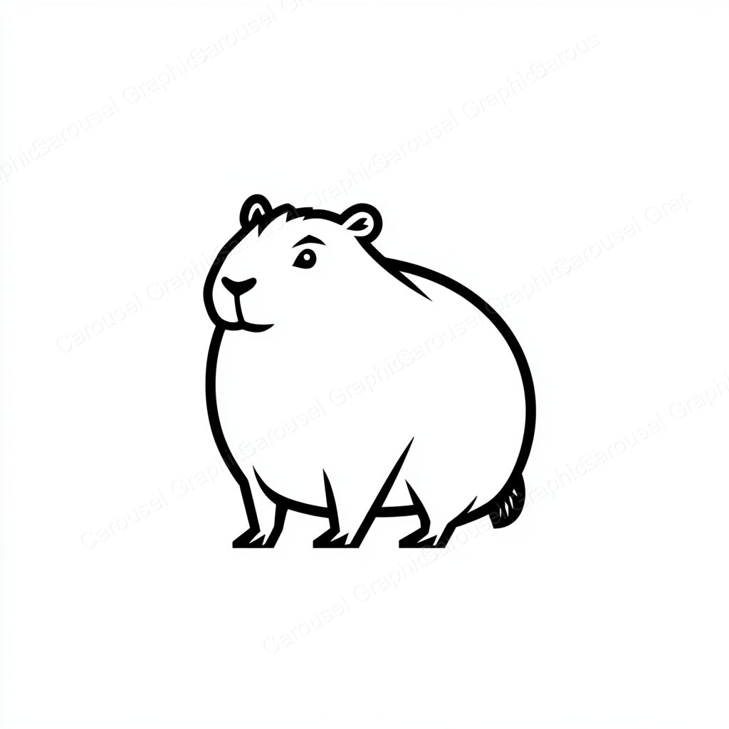 Capybara Vector Graphic preview
