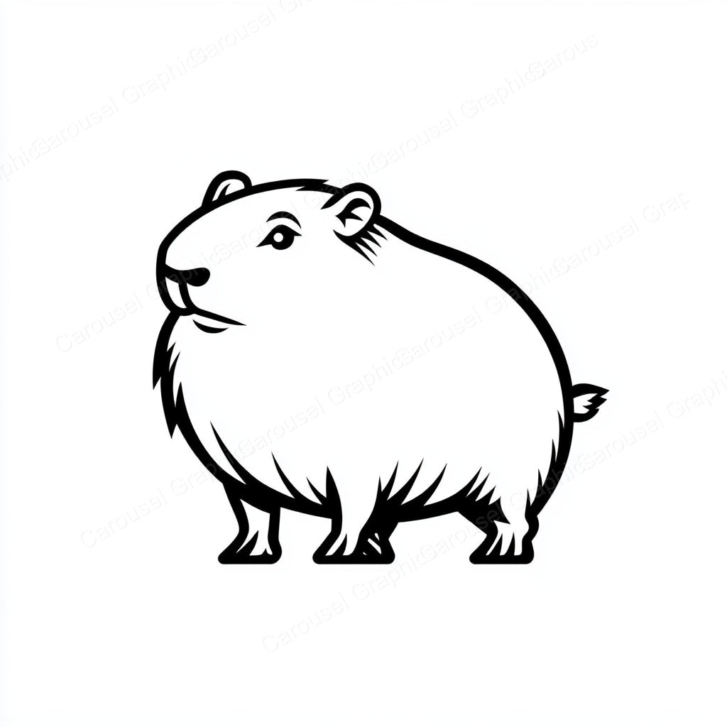 Capybara Vector Graphic preview