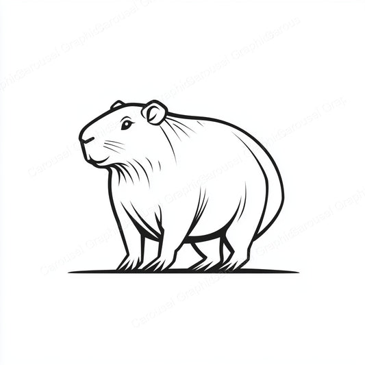 Capybara Vector Graphic preview
