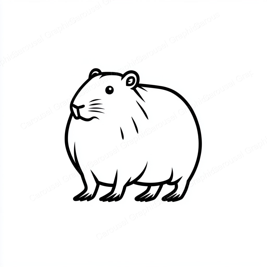Capybara Vector Graphic preview