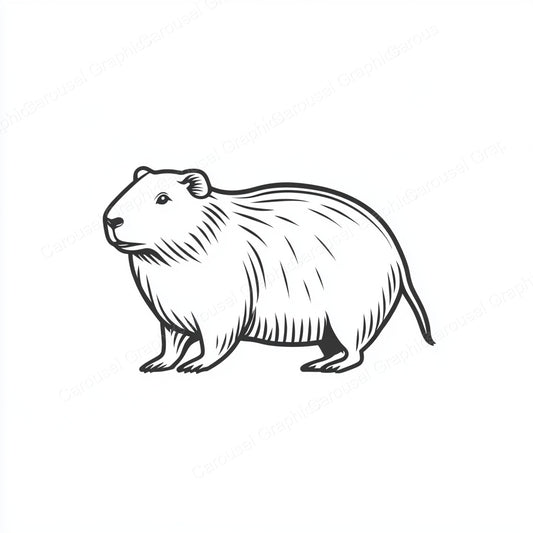 Capybara Vector Graphic preview