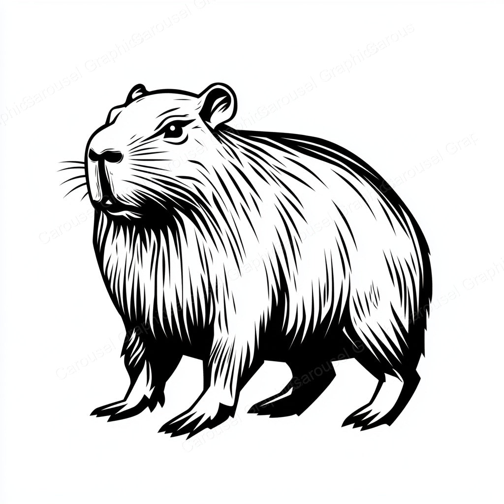 Capybara Vector Graphic preview