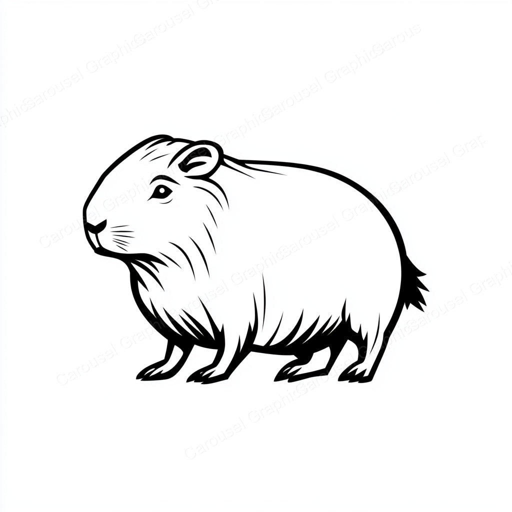 Capybara Vector Graphic preview