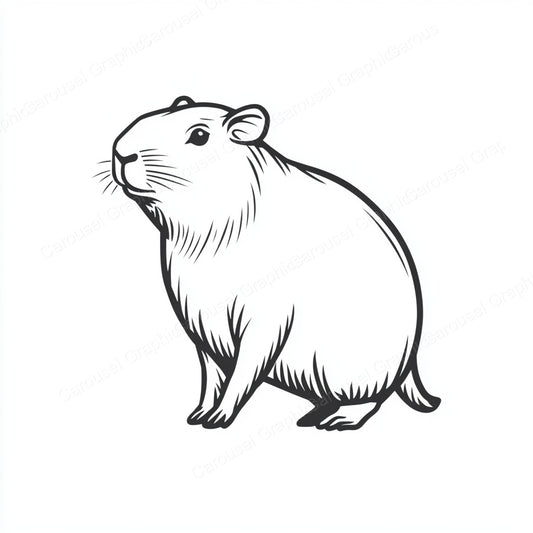 Capybara Vector Graphic preview