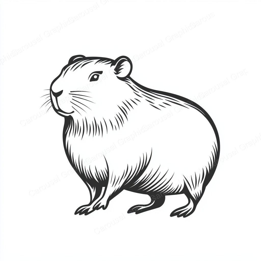 Capybara Vector Graphic preview