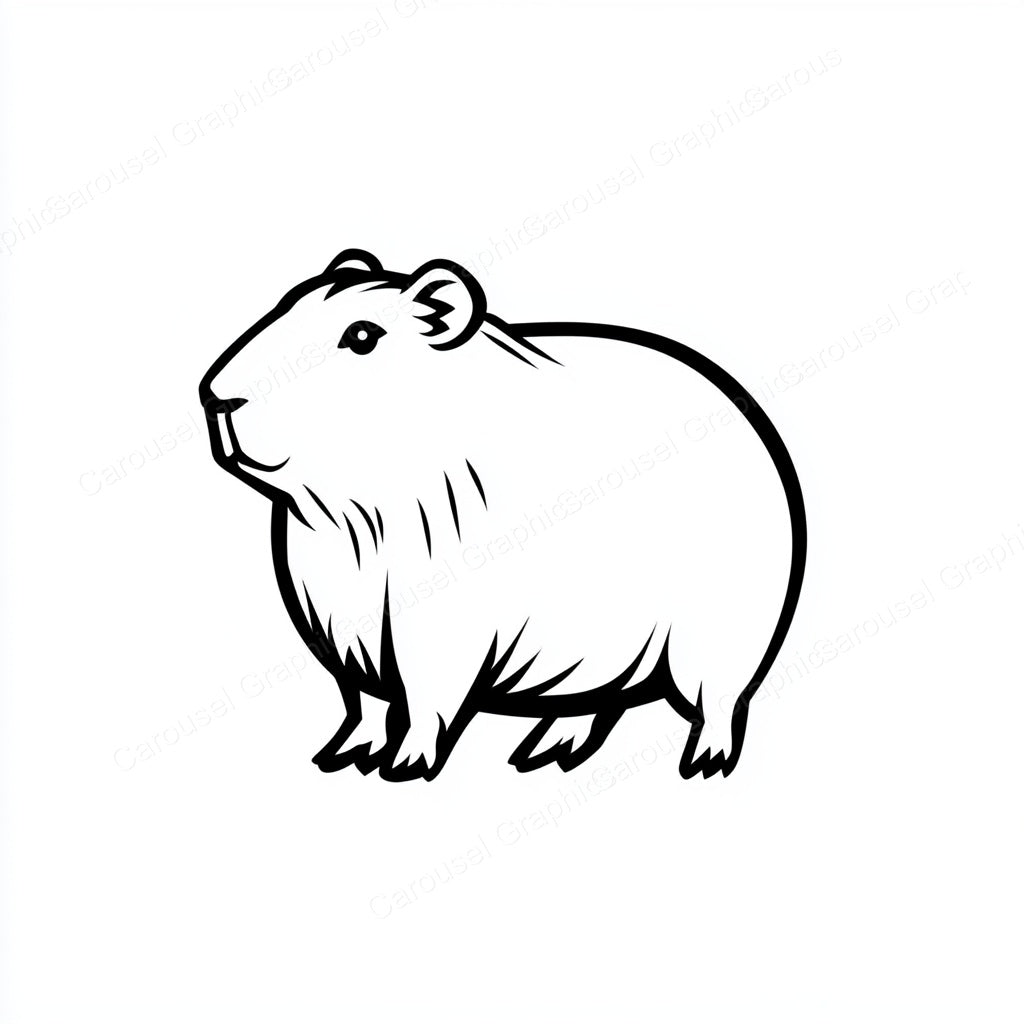 Capybara Vector Graphic preview