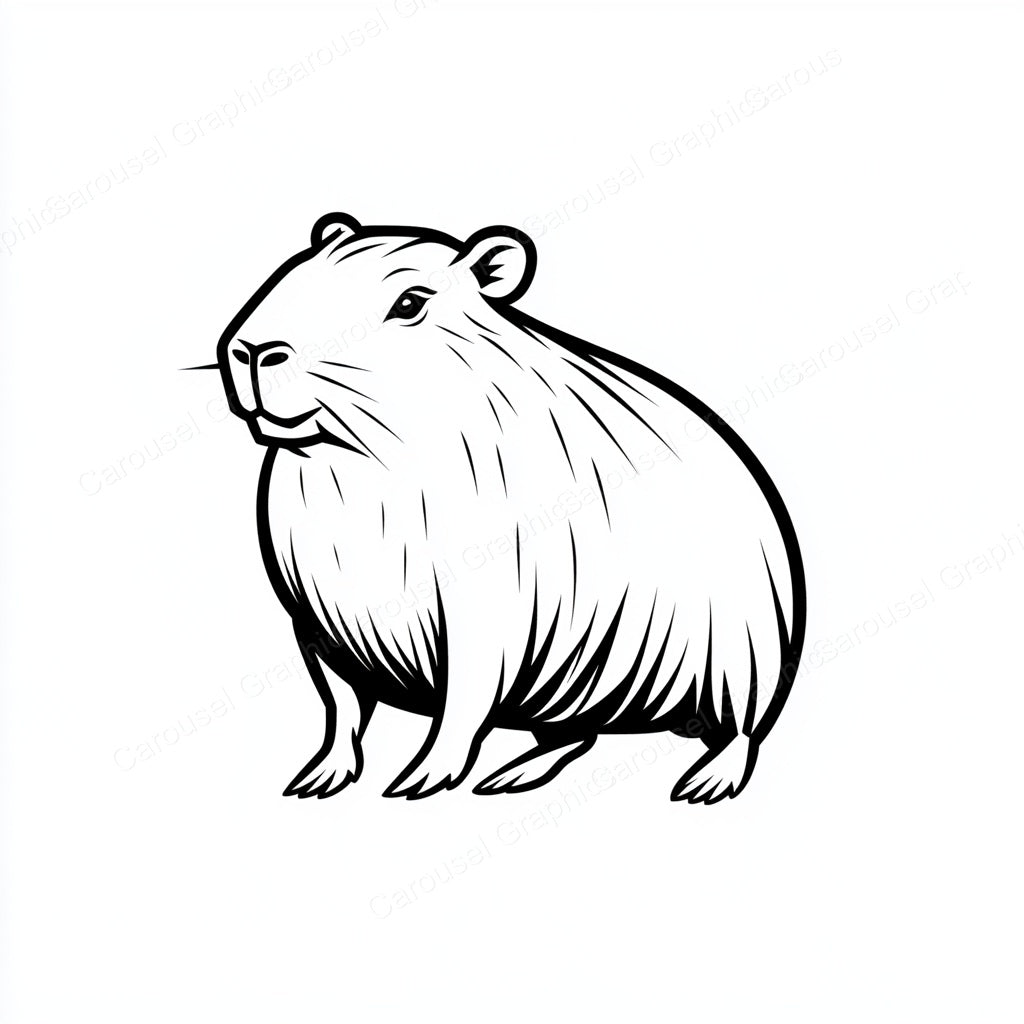 Capybara Vector Graphic preview