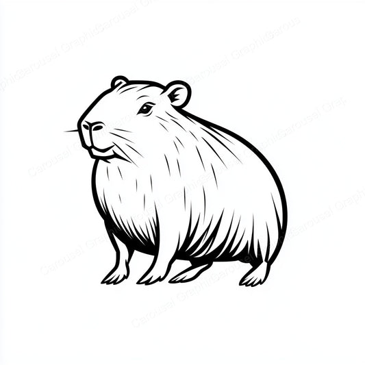 Capybara Vector Graphic preview