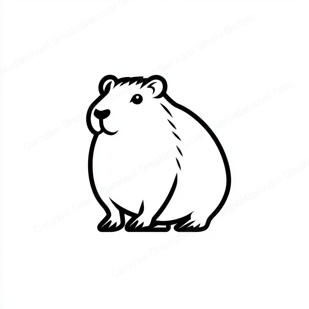 Capybara Vector Graphic preview