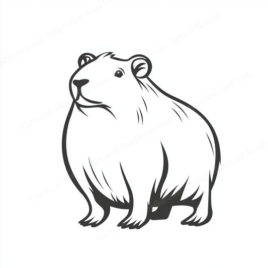 Capybara Vector Graphic preview