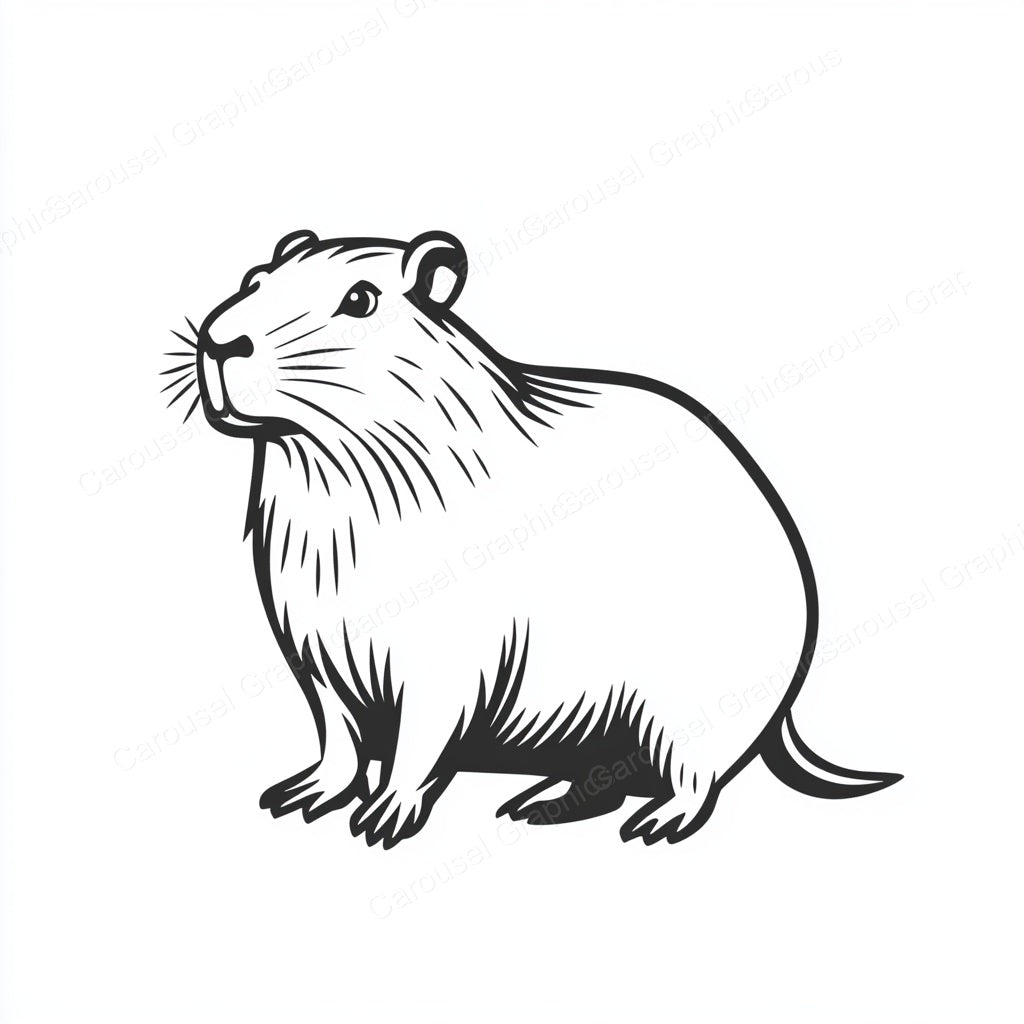 Capybara Vector Graphic preview