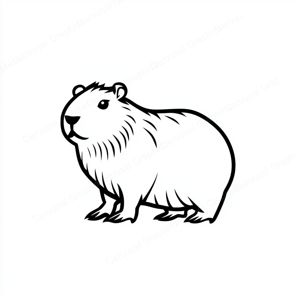 Capybara Vector Graphic preview