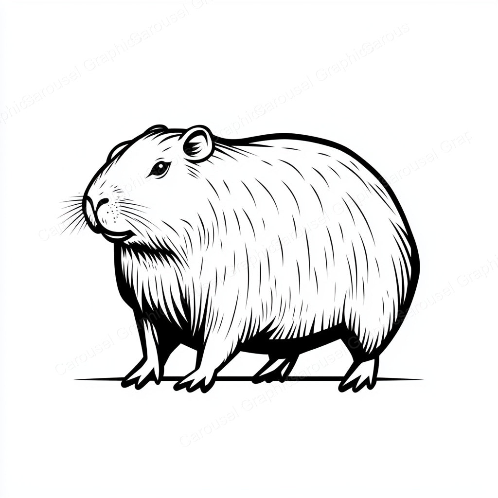 Capybara Vector Graphic preview