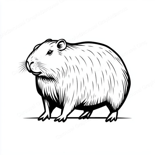 Capybara Vector Graphic preview