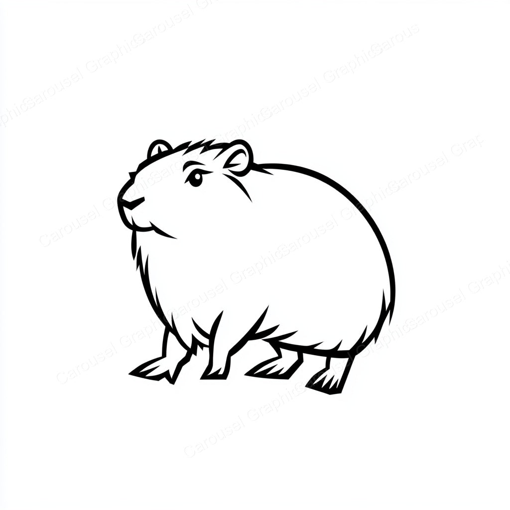 Capybara Vector Graphic preview