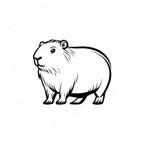 Capybara Vector Graphic preview
