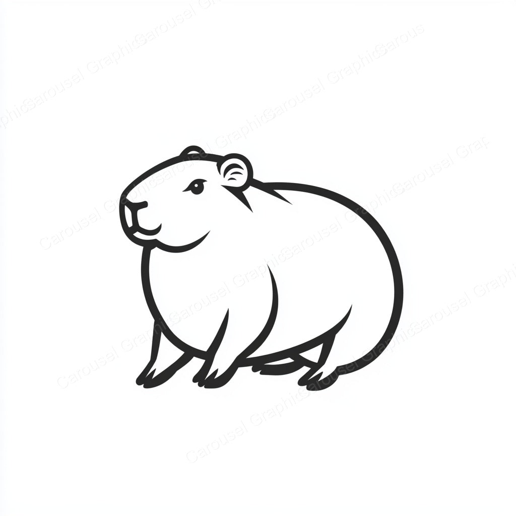 Capybara Vector Graphic preview